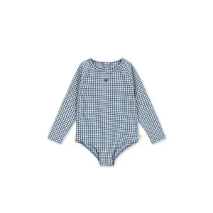 Konges Sløjd FRESIA LONG SLEEVE SWIMSUIT - harbor check