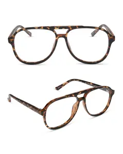 DIFF Tatum Blue Light Aviator Readers - Stylish Lightweight Trendy Frames