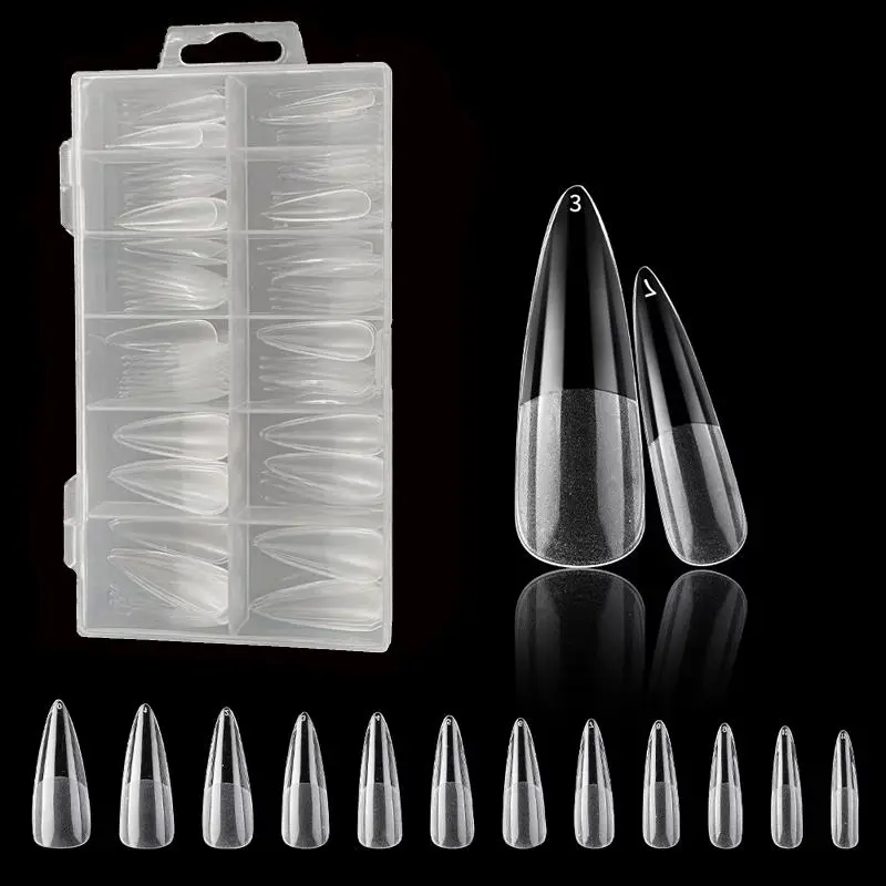 120 Durable Extended Fake Nail Tips, Full Coverage Nail Fake Pieces, Real Hand Nails, Ultra-Thin Uv Nail Polish, Quick Production Mold, Hand Care Tools