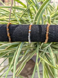 4mm Crystal Bracelets |  Available in Tigers Eye, Agate, & Picture Jasper