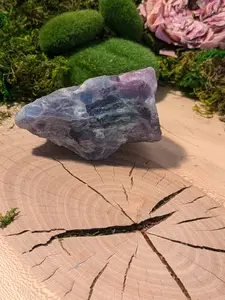 Rainbow Fluorite Large Chunk Green Blue Fluorite Piece Natural Mineral Specimen Healing Crystal Raw Rough Display Heart Chakra Stone Emerald