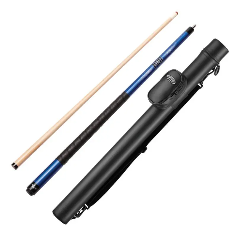 Viper 50-9963 Sure Grip Pro Cue & Casemaster Q-Vault Supreme Black Cue Case, Blue