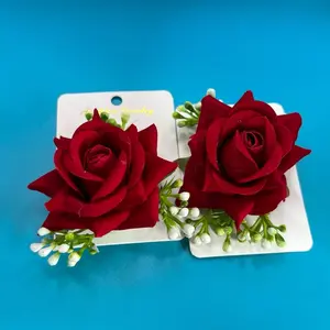 Rose Hair Clips: Weeding Hair Accessories