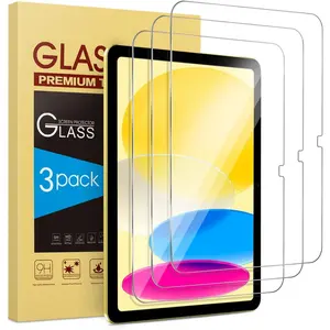 3 Pack Screen Protector for iPad (A16) 11th 11-inch & 10th Generation 10.9-inch (2025/2022), Anti-Scratch Tempered Glass Compatible for iPad 11/10 Gen,  Clarity