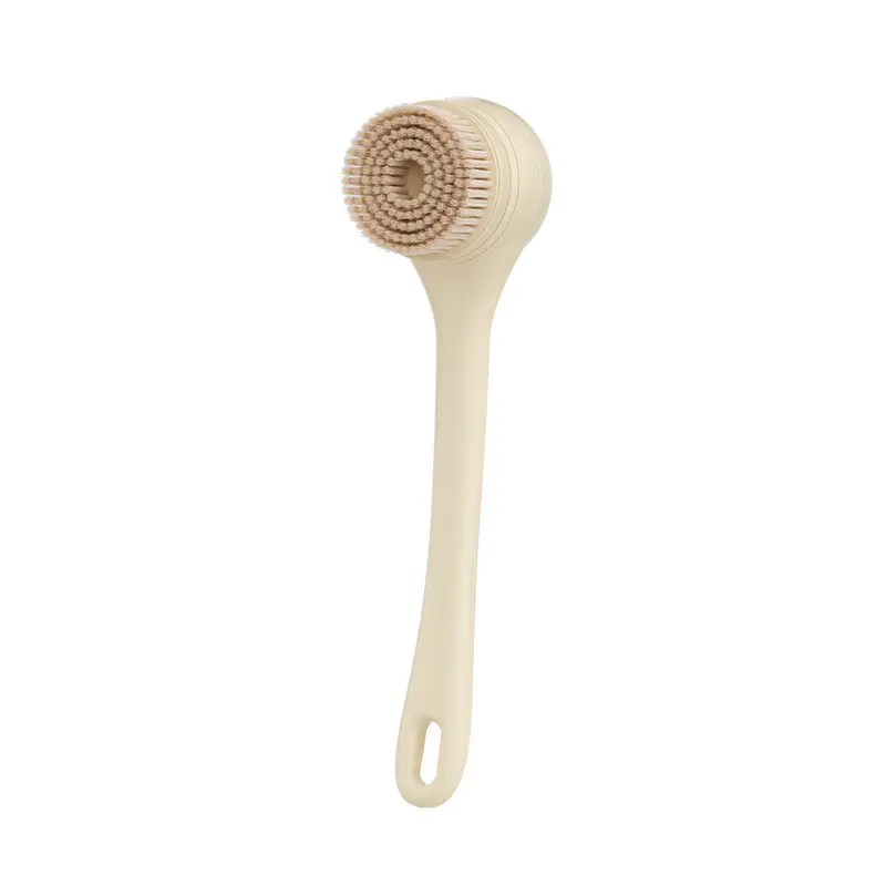 Electric Body Brush Back Scrubber for Shower, Rechargeable Auto Bath Brush detachable design Waterproof with  dual-grip Long Handle, 5 Replaceable Heads & 2 Speeds, Deep Cleansing Exfoliating Massage Scrubber for Men & Women