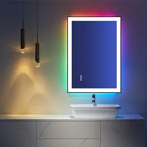 AQ006 - Tri-Color Temperature / RGB Smart Bathroom Mirror