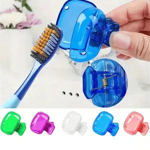 5 Pack Travel Toothbrush Head Covers with Storage Case | Dustproof Protective Caps for Home Outdoor Use | Travel Essentials Organization