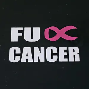 F*ck Cancer Vinyl Decal - Dual Color - Perfect Accessory For Cars, Trucks, Toolboxes, and More! waterproof premium