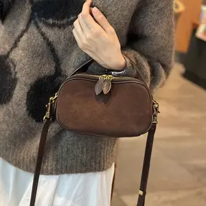 3556 Women's  Deerskin Velvet Portable Small Bag 2025 New Hand Carry Shoulder Crossbody Small Square Bag