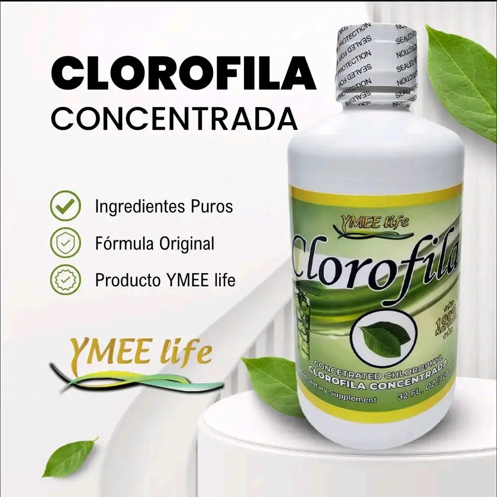 El Colibri Natural Chlorophyll Edible Dietary Supplement - Premium Concentrated, Detoxifying, Prop 65 Safe, 32 fl. oz, Digestive Health Support, Add to Water Each Serving Daily