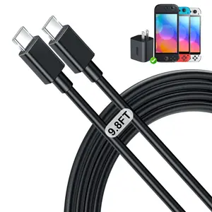 9.8FT Extra Long Charging Cable for Nintendo Switch 2 & Official Adapter- 60W Fast Charger, Durable USB-C   Accessories for Switch 2 AC Adapter, Support TV Dock Mode
