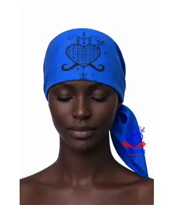 23.6X23.6 INCHES ERZULIE DANTOR EZILIDONTO Black Madona Head Scarf Mouchwa lwa mouchoir lwa Veve Ceremonial Scarf, Red Satin, Traditional Spiritual Design, Religious Altar Accessory Mouchwa Lwa Mouchoir Lwa Loa Mambo Ougan Manbo Vodoo Voudou Hoodoo Wican