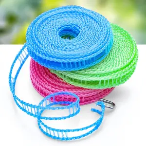 3-Piece Set of Windproof Nylon Clothesline, Adjustable Clothes Drying Line, Travel Clothesline, Portable Laundry Line for Indoor, Outdoor, Camping, Home, and Hotel Use—An Everyday Essential