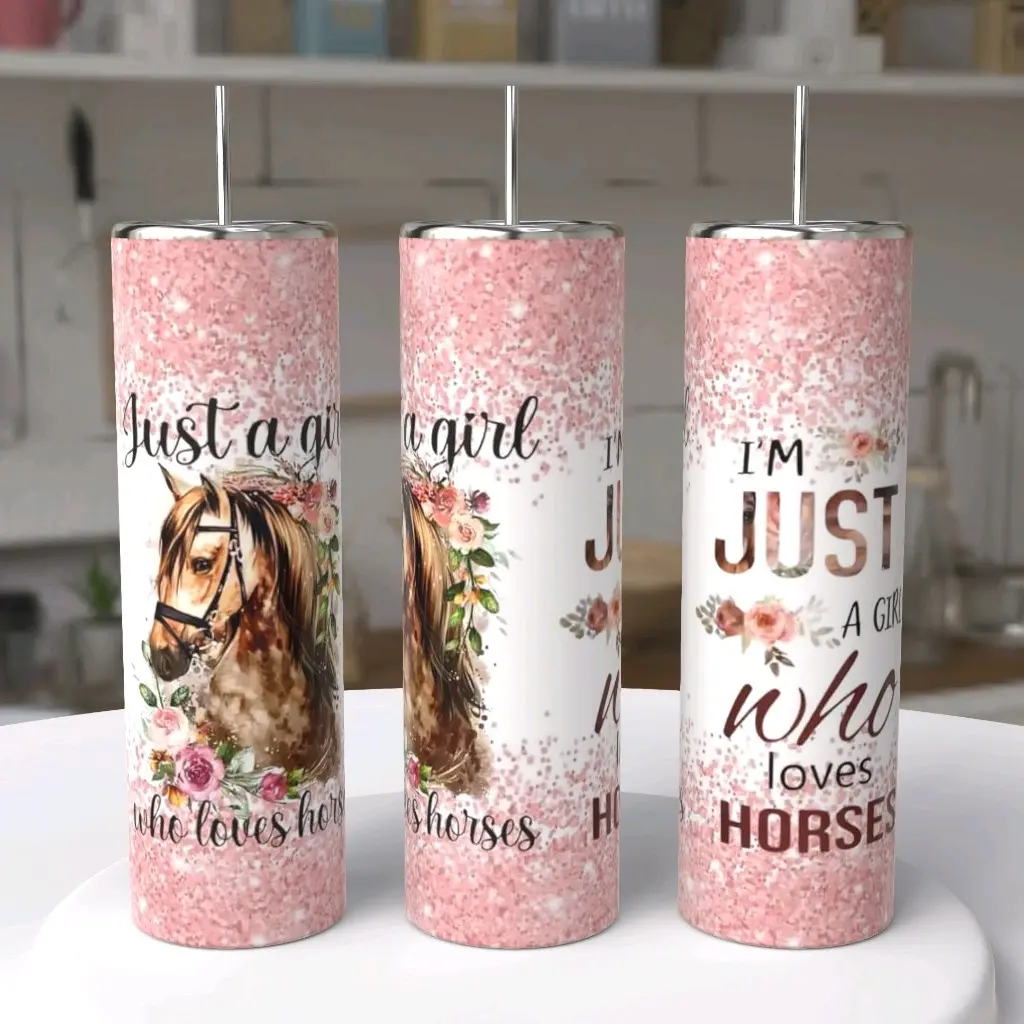 Just a girl who loves horses 20oz timbler