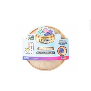 Squishy Bun Rainbow Mystery Squishy "Dumpling" (Galaxy Glitter Gel Chase Version) Blind Box