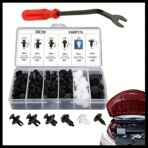Car Fastener Clip Kit, Car Accessory, Car Body Push Retainer Pin Rivet Bumper Door Trim Panel Retainer Repair Tool, Professional Car Repair Tool