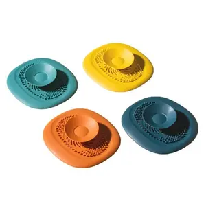 4-Piece Kitchen Bathroom Sink Stopper Shower Filter Drain Cover, Hair Catcher, Bath Tub Plug, Home Garden Accessories