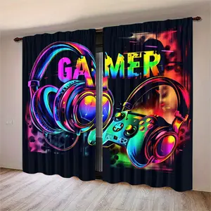 Gamer Curtains for Gaming Comfort & Privacy, Block Out Light for Ultimate Focus, Perfect for Gamers Seeking Quiet Spaces