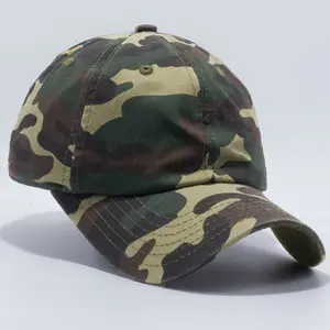 Camo Cotton Baseball Cap for Outdoor Activities
