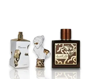 Lattafa Perfumes | Qaed Al Fursan & Her Confession Bundle | Unisex | 3.04 - 3.4 fl oz Bottles | Eau de Parfum | Vanilla - Sweet & Aromatic Notes