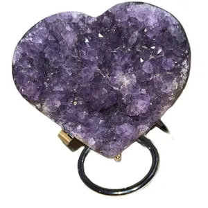 Amethyst Geode Heart