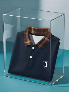 2026 Summer Fashionable Design A Man Playing Golf LOGO 3D Digital Print Polo Shirt for Men Trendy Casual Wear Comfortable Fit Breathable Fabric Top Button-down Collar Short-sleeved T-shirt 10 Color Options