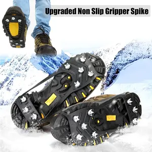 Winter Ice Cleats Shoe Covers |   Anti-Slip Snow Traction for Hiking & Camping