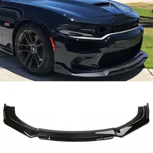 For Dodge Charger UNIVERSAL Front Bumper Lip Spoiler Splitter Glossy Black