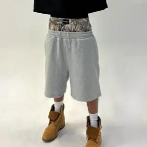 Streetz American high street camouflage double waist seven quarter shorts men's loose and fashionable casual shortsGiftGift