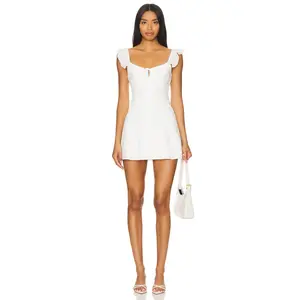 MORE TO COME Jay Mini Dress in White