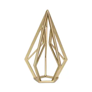 Cheungs 6095GD-S Hand Decorative Vitera Diamond-Themed Small Gold Metal Home Decor Statue