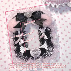 1PC DIY finished product supports ACG character photos, Guka display, pain pack, filling decoration, lace photo card holder