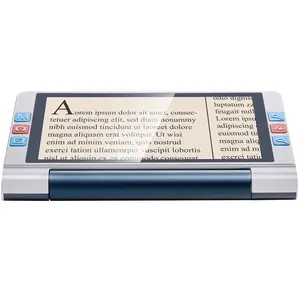 【DealsForYouDays】VEVOR Portable Digital Magnifier, 8-in Touchscreen Electronic Video Magnifier for Low Vision, 2X-20X Electronic Reading Aid with 13MP Auto-Focus HD Lens, 26 Color Modes, HDMI Output, 16GB Storage, Desk Accessories, Fathers Day, Buttons