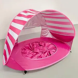 Beach Game Tent, Indoor Outdoor Foldable Tent, Quick Setup, Portable, Sun Protection, Fun Playhouse for Kids, Beach Shade Tent
