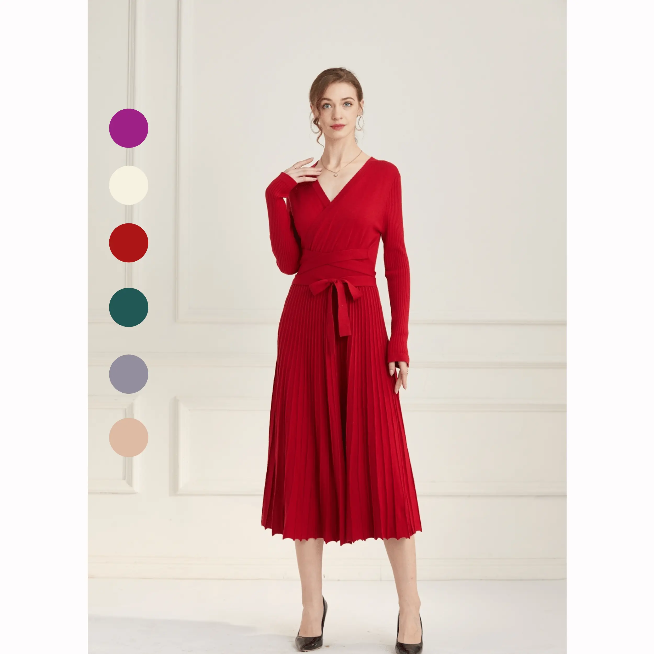 open lace back dress Lyla Red Off Shoulder Mini Dress - US 4 main image 0