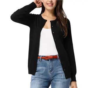 Womens Long Sleeve Knit Cardigan Sweaters Casual Dressy Open Front Button Down Cardigans Spring OutfitsGift