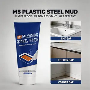 homedoctor All Purpose Silicone Caulk, Clear, 5 fl oz Cartridge, Pack - 100% Waterproof Silicone Sealant, Stronger Adhesion, Freeze & Sun Proof