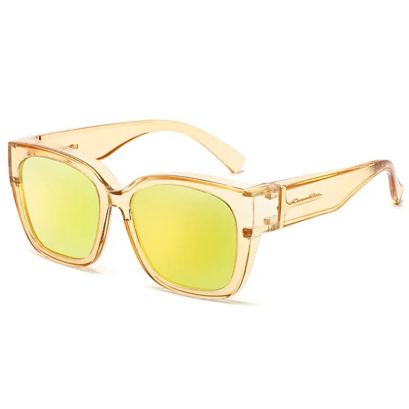 Champagne Frame, Gold Mirrored Lenses