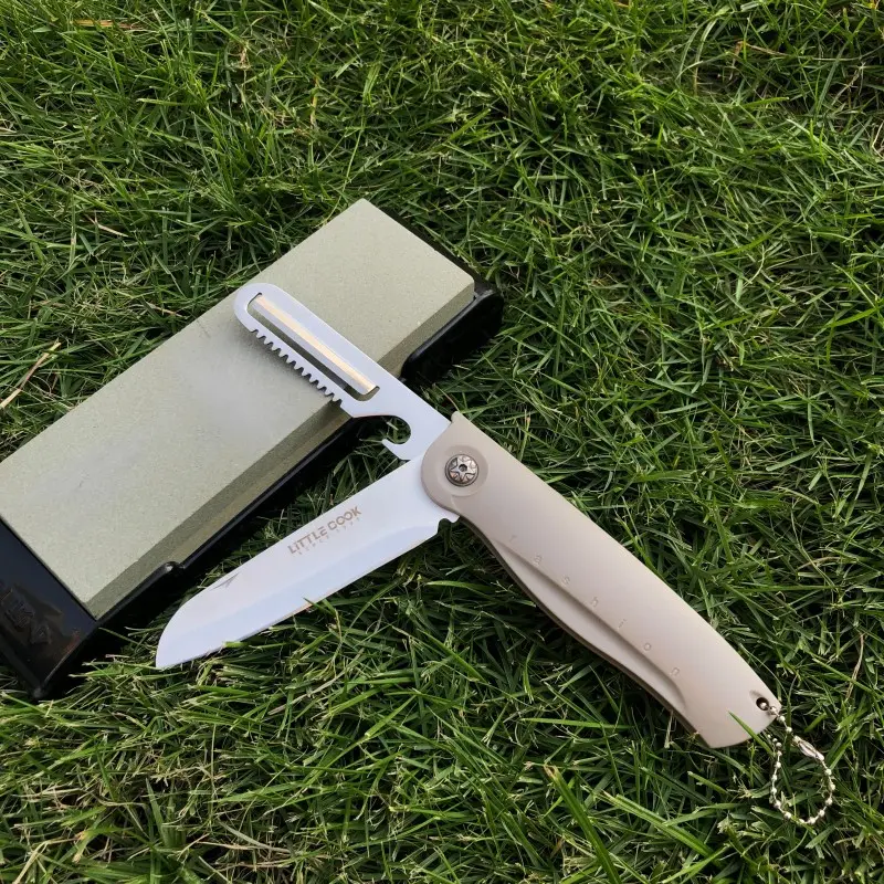 1PCS 30Cr13 blade ABS straight knife Lightweight and portable camping knife with anti slip handle for unboxing, express cutting, peeling, bottle opener, multifunctional cutting tool, outdoor camping, barbecue, Survival tools, men's EDC Christmas gift