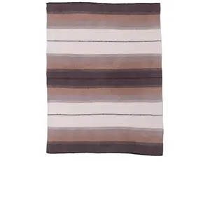 Barefoot Dreams CozyChic Ombre Sarape Throw in Sable Multi