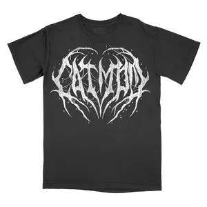 Cat Mom METAL Font Comfort Colors - Graphic Tee Cat Lovers Rock Shirt Alternative Alt Wear Goth  Womenswear Streetwear Gothic