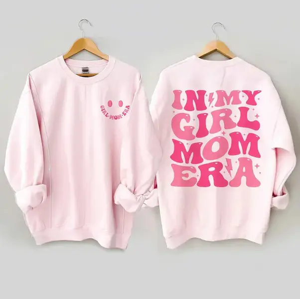 Women Causal Maternity Breastfeeding Sweatshirt In My Girl Mom Era Breastfeeding Nursing Sweatshirt