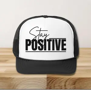 Stay Positive Trucker Hat, Inspirational Quote Cap, Adjustable Positive Vibes Hat, Positive Outdoors Cap, Motivational Trucker Hat