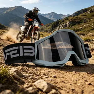 New Motorcycle Riding Goggles, Skiing Sunglasses, Hiking Glasses, Outdoor Full Frame Sports Goggles, Interchangeable Lenses, Unisex