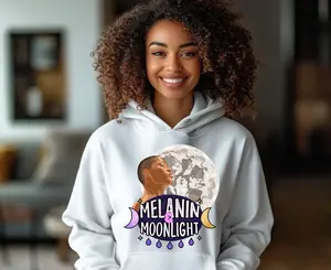 Melanin Moonlight Fleece Hoodie - Cozy Urban Style for Every Occasion
