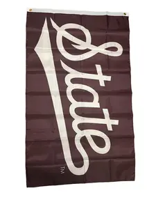 Mississippi State University Flag and Can Holder Set. Brand New, Never Used, Authentic.