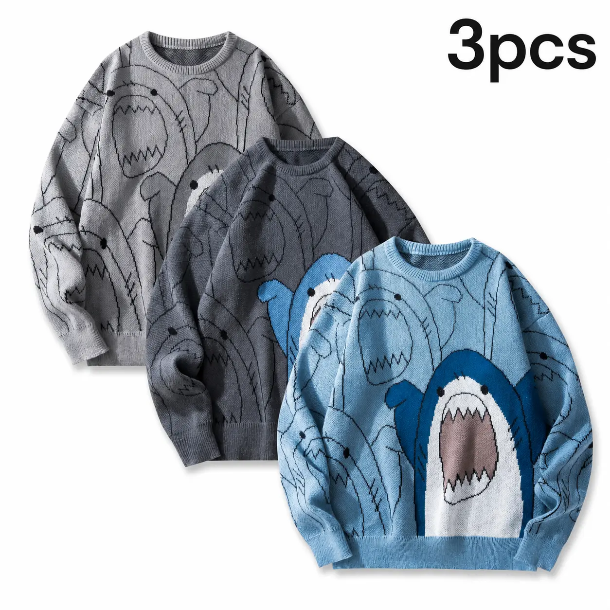 Men's Knitwear Pullover, Fitted Retro Jacquard Long Sleeve Top - Casual Crew Neck Polyester for Autumn and Winter, Unisex