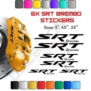 6x Dodge SRT Brembo Caliper Stickers 6x Dodge SRT Brembo Caliper Stickers