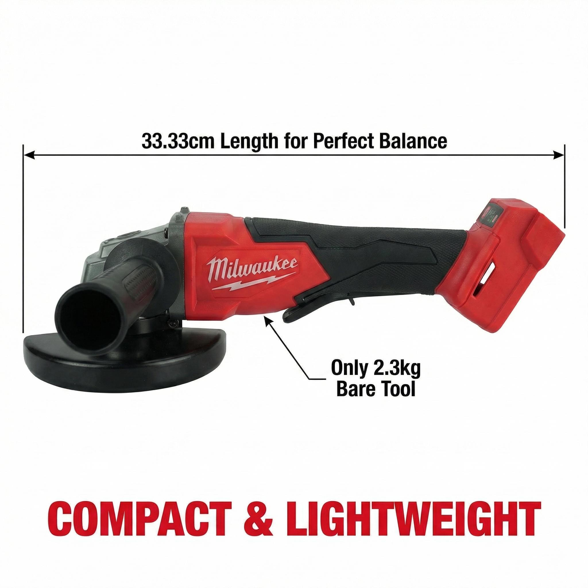 Milwaukee 18V 125mm Brushless Angle Grinder rapid charger