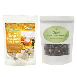 Turmeric Ginger Tea Bags 100% Pure Natural Powder Dairy-Free, Sugar-Free, Vegan, Gluten-Free, Keto-Friendly, Caffeine-Free 60 Count Herbal Therapy Value Bundle, Beverage tiktokshopspringglowup,summerwins